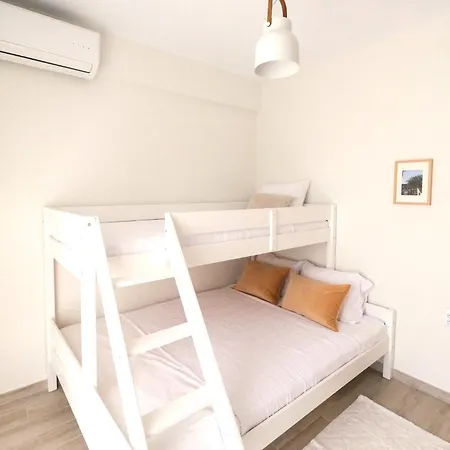 Sani Eclectic Family Villa, Private Garden