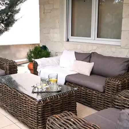 Sani Eclectic Family Villa, Private Garden