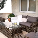 Sani Eclectic Family Villa, Private Garden