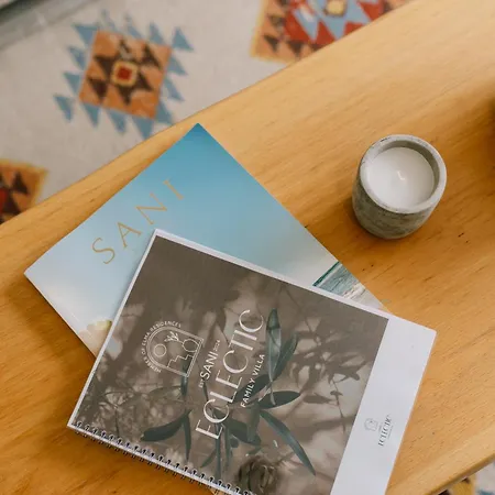 Sani Eclectic Family Villa, Private Garden *