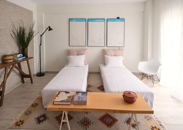 度假居 Sani Eclectic Family Villa, Private Garden