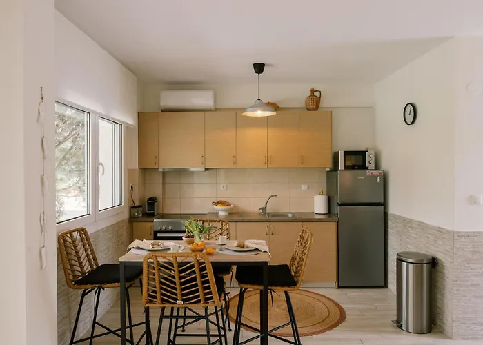 Sani Eclectic Family Villa, Private Garden 度假居