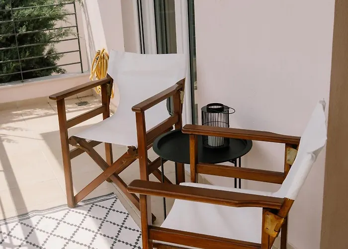 度假居 Sani Eclectic Family Villa, Private Garden 撒尼海滩